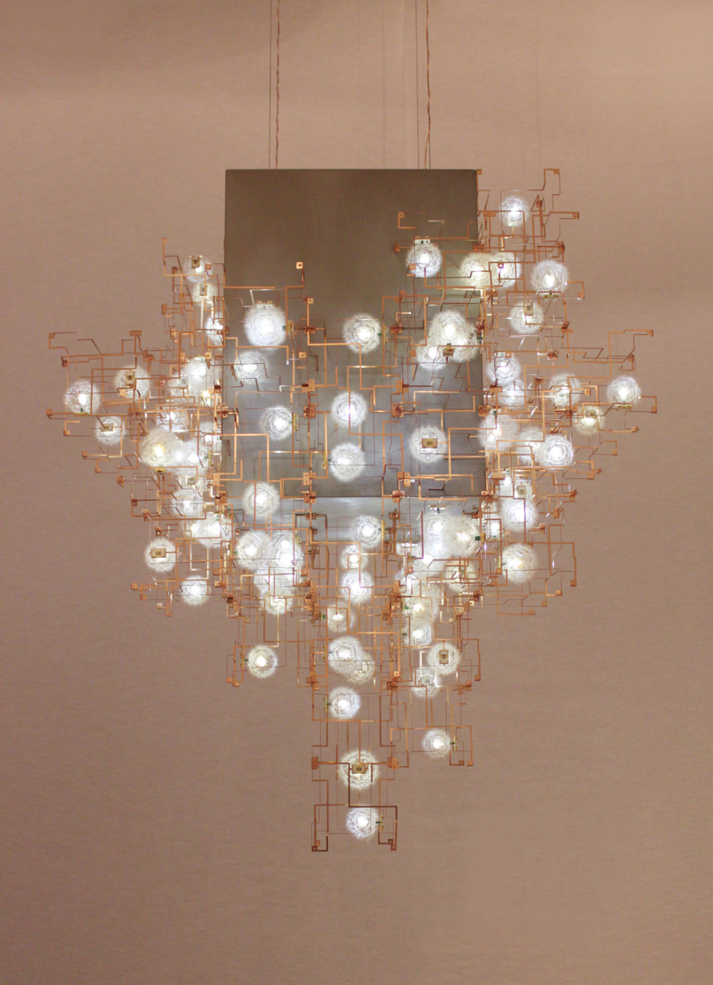 Fragile Future 3 Concrete Chandelier. Studio Drift, 2011