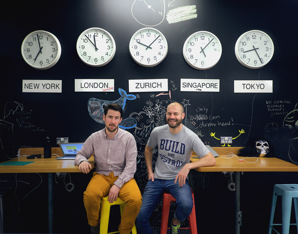 Ustwo co-founders Sinx (left) and Mills