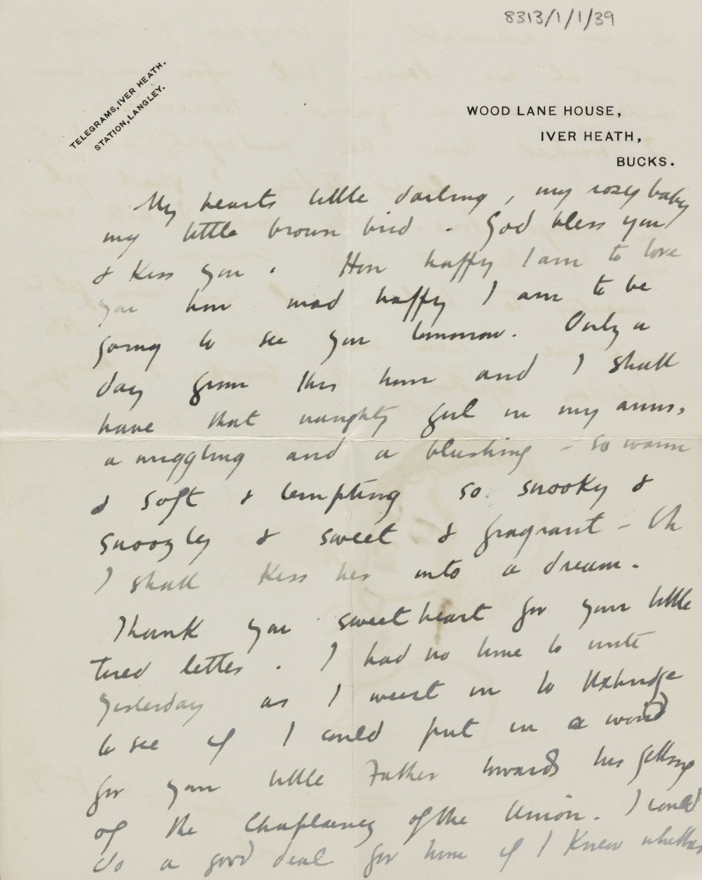 Letter from Paul Nash to Margaret Nash 4 July 1913