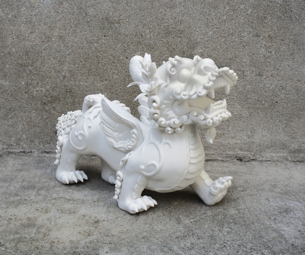 Danful Yang, Girly – Plum Blossom, 2010. White porcelain 