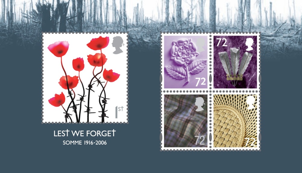 Special Stamps 50th anniversary Royal Mail British Lest we forget