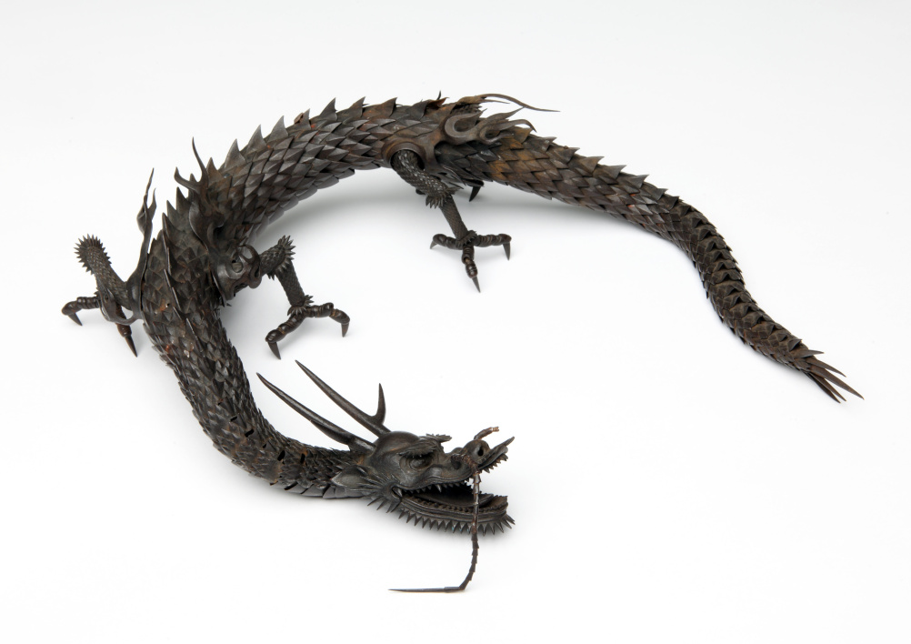 Miochin family, Articulated dragon, Circa 1870. Iron