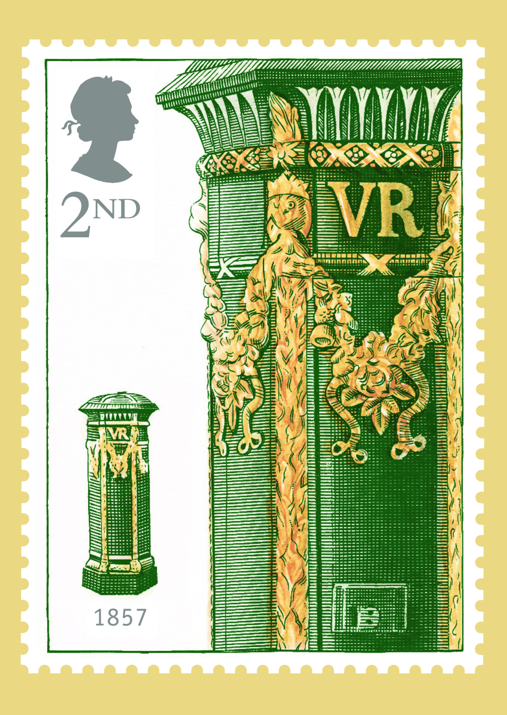 Special Stamps 50th anniversary Royal Mail first pillar box