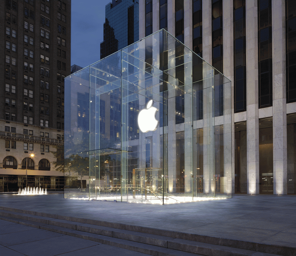 Apple’s store on Fifth Avenue, New York