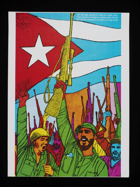 1959 1969 Décimo Aniversario del Triunfo de la Rebelión Cubana (1959 1969 Tenth Anniversary of the Triumph of the Cuban Rebellion), René Mederos, 1969