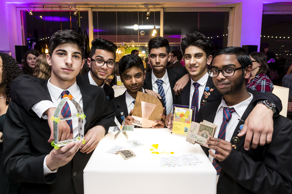 The winning team from Burnage Academy for Boys