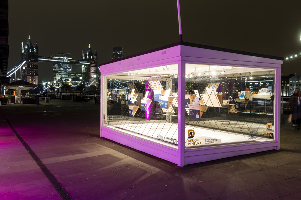 All this year's shortlisted Design Ventura products are on show in the Design Museum tank