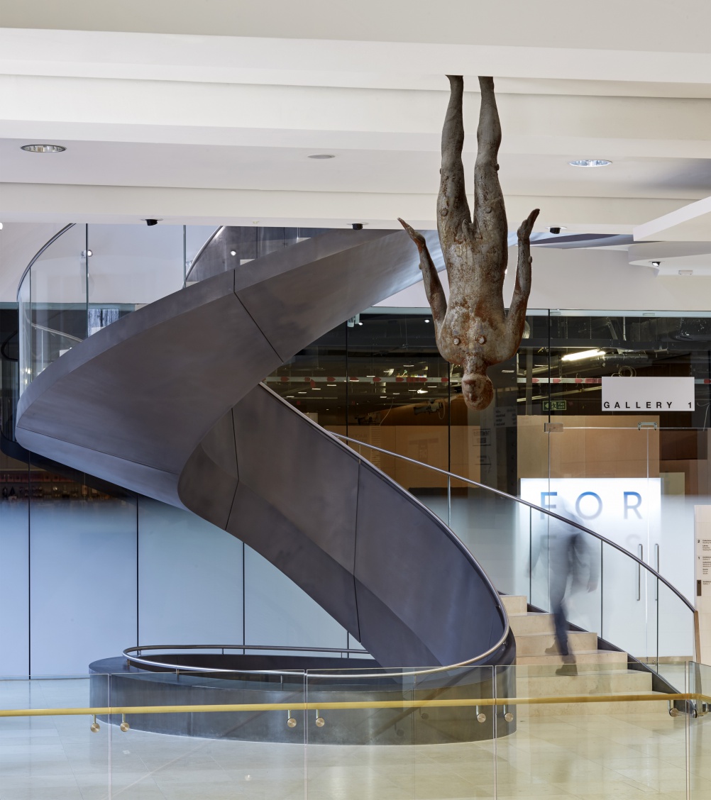 Wellcome Collection Stairwell by Wilkinson Eyre Architects. Photography by Edmund Sumner