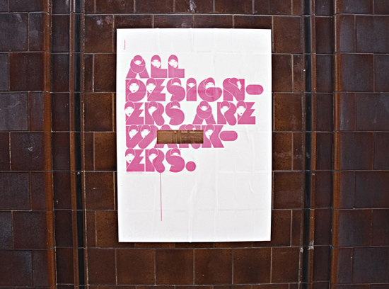 All Designers are Wankers poster by Build