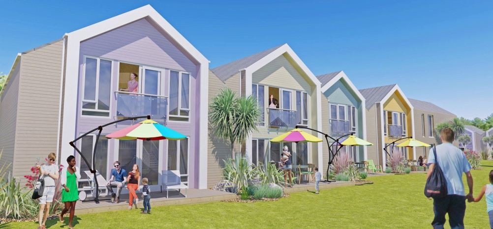 Image released by Butlins last year showing how new chalets might look 