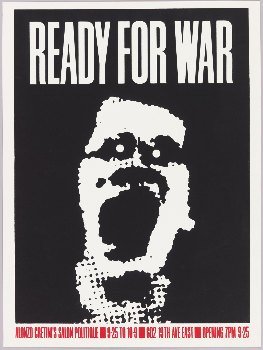 Ready for War by Art Chantry, 1982