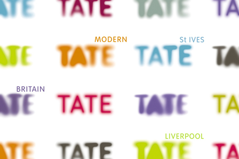 The current Tate visual identity, by Wolff Olins
