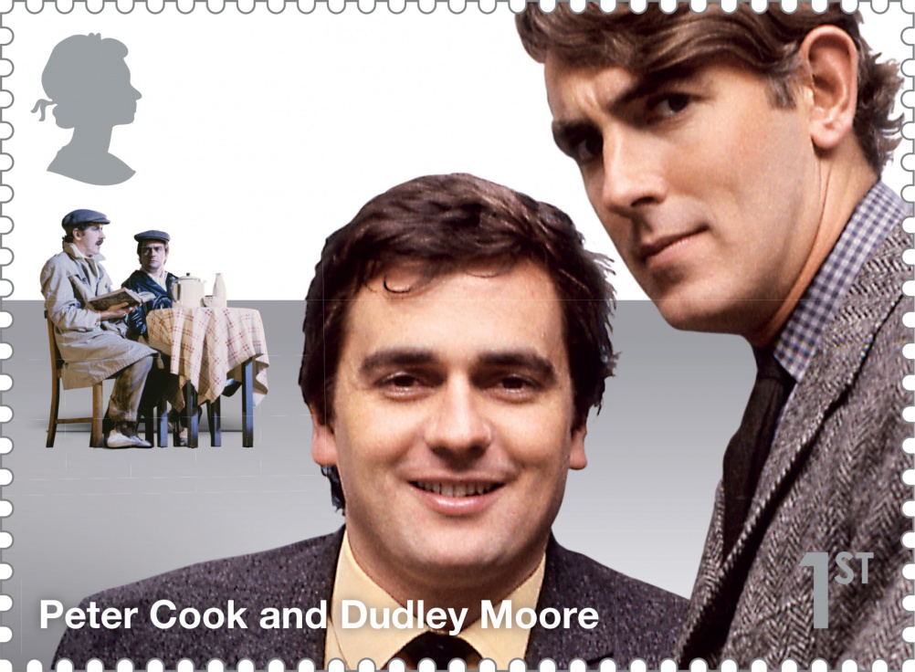 Comedy_Greats_Peter_Cook_and_Dudley_Moore_Stamp_400