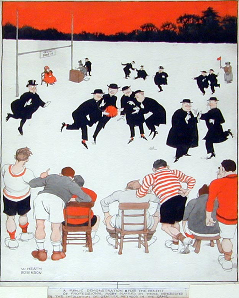 Gentler Rugby - William Heath Robinson