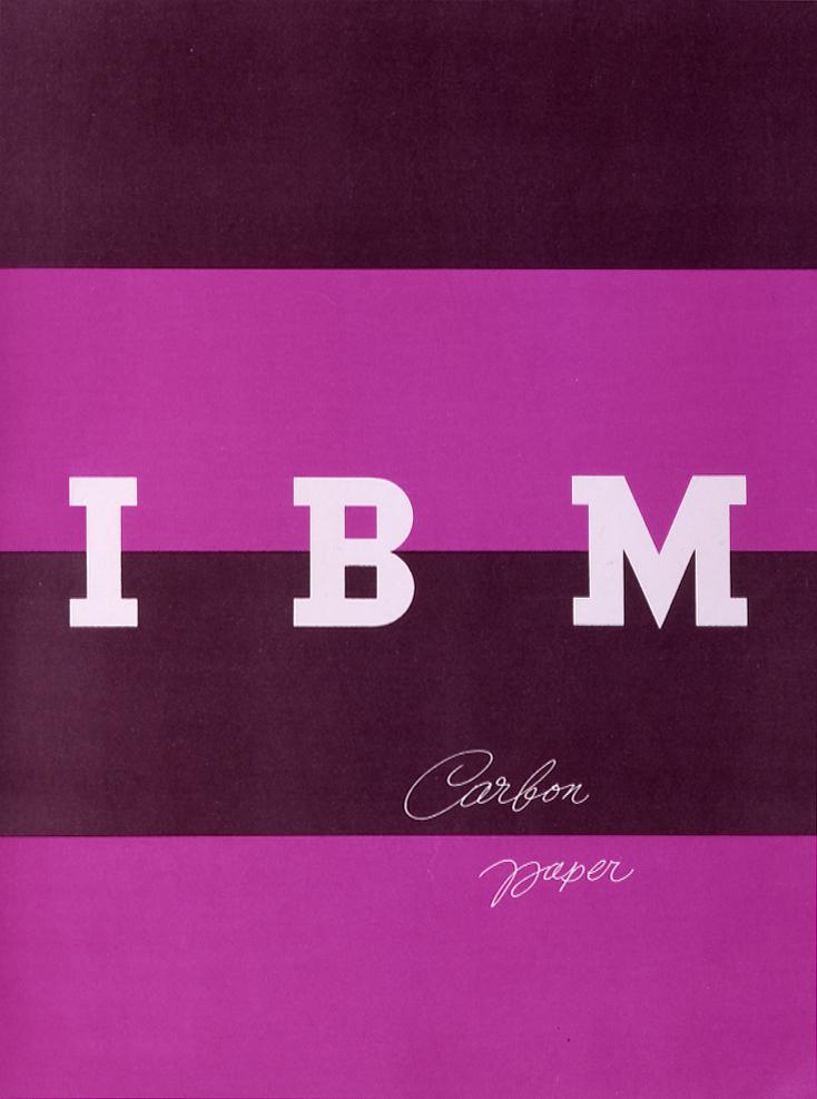 Brochure for IBM carbon paper, designed by Paul Rand. Courtesy of IBM Corporate Archives