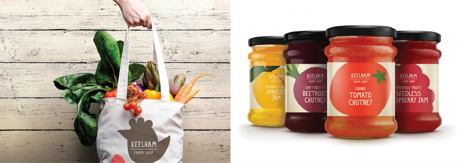 Work by Thompson Brand Partners for Keelham Farm shop