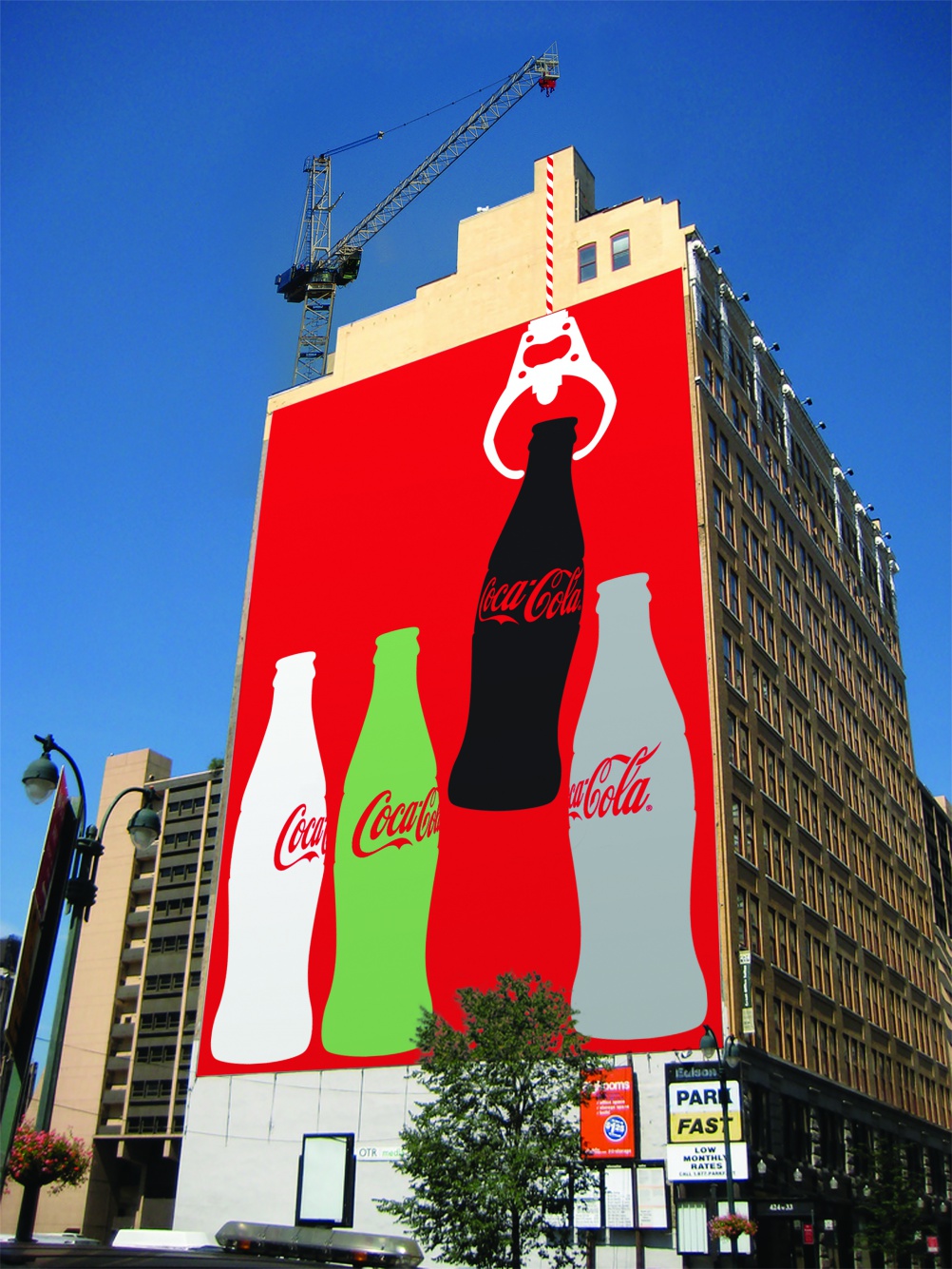 Example of new Coca-Cola outdoor advertising