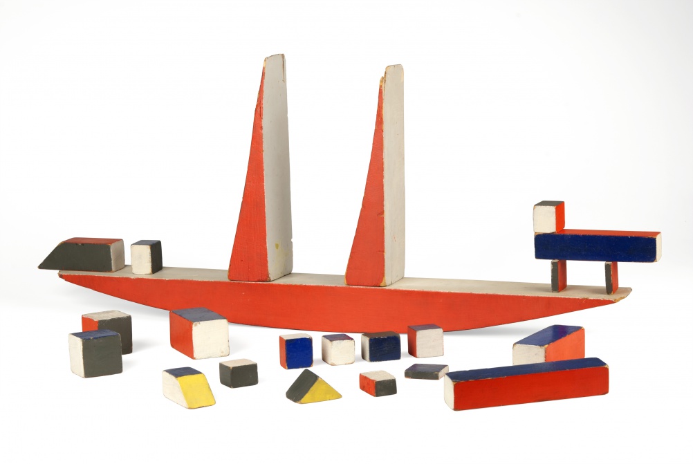 New Object: Alma Buscher, Large Ship Building Blocks, 1923