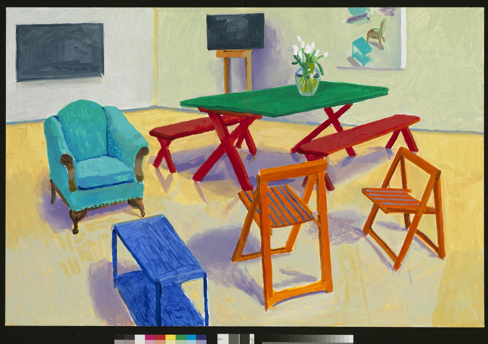 David Hockney, Studio Interior #2, 2014