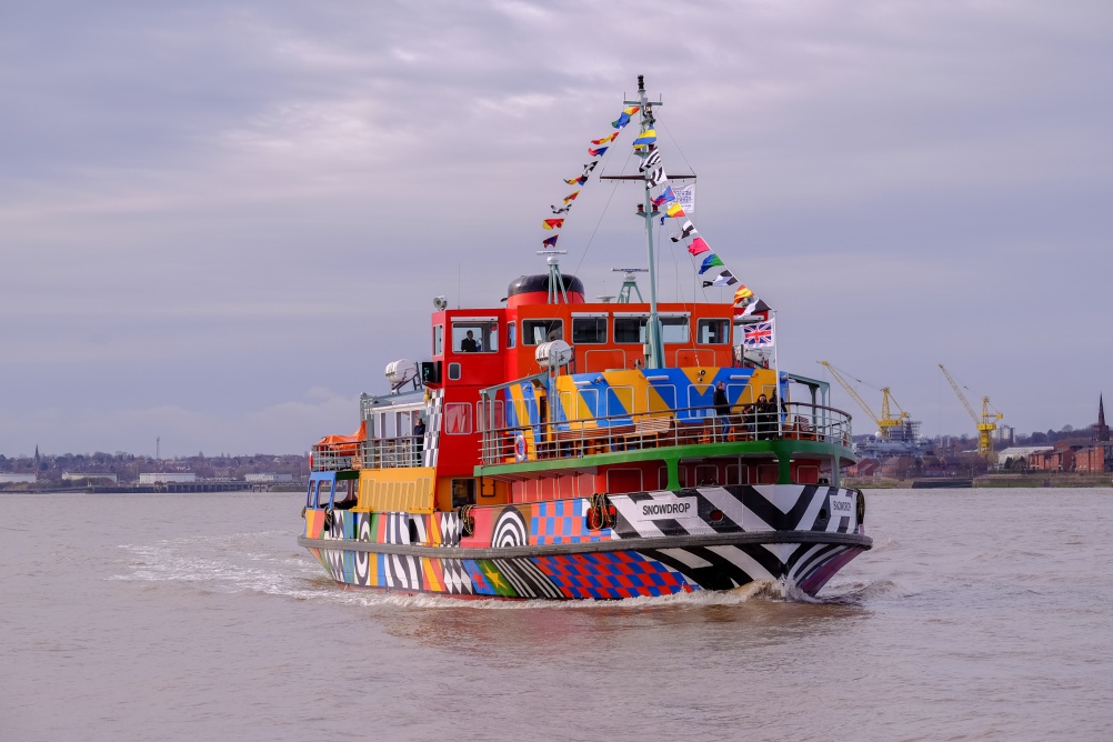 Peter Blake's Everybody Razzle Dazzle ferry. Photo: Mark McNulty.