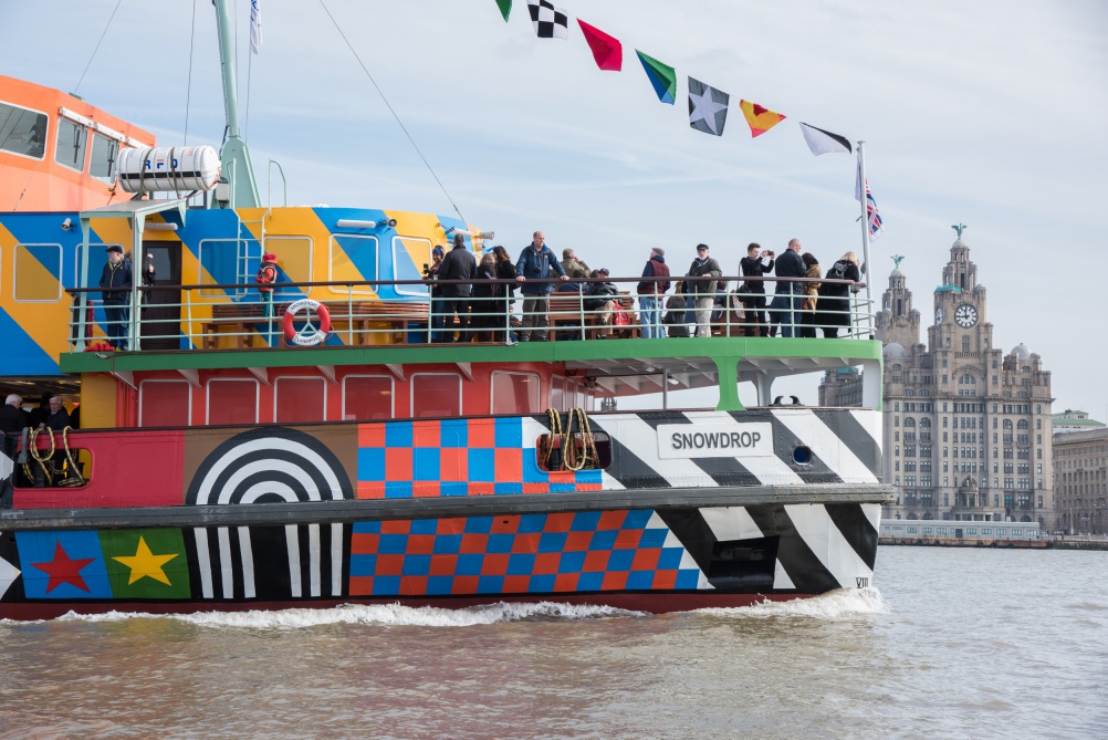 Peter Blake's Everybody Razzle Dazzle ferry. Photo: Mark McNulty.