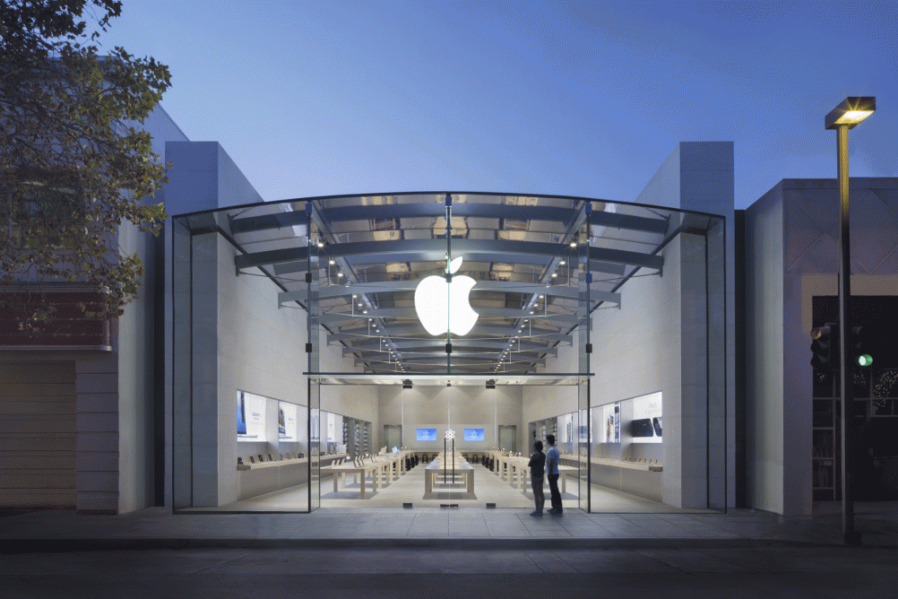 Apple's current store in Palo Alto, California