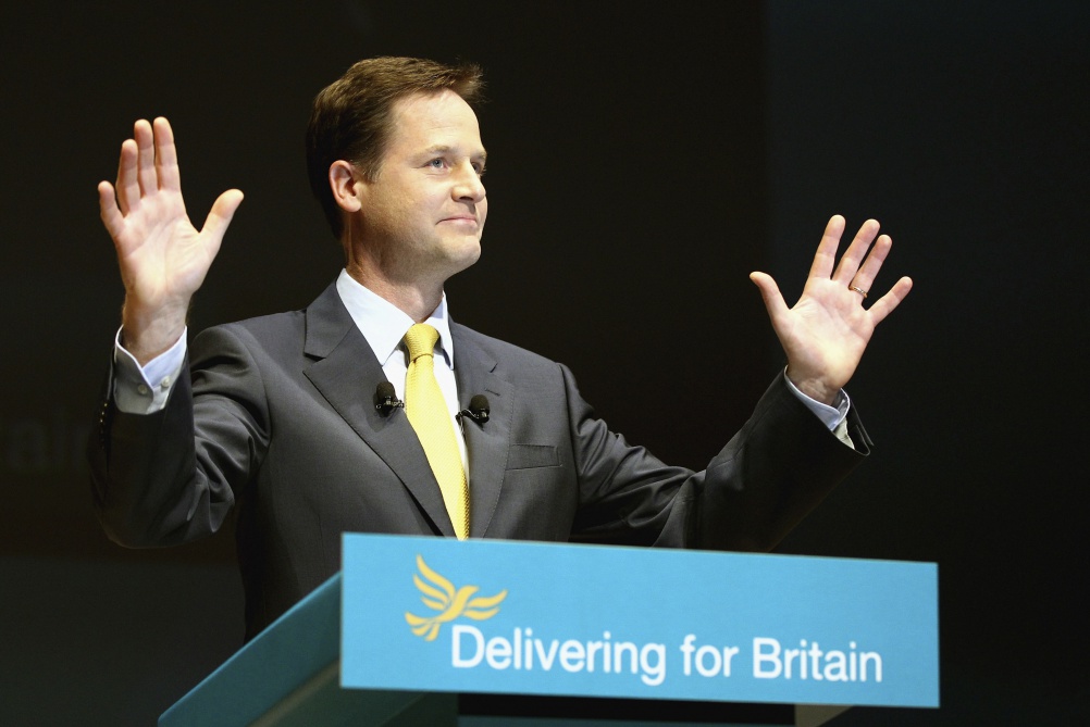 Liberal Democrat leader Nick Clegg