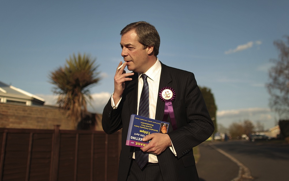 UKIP leader Nigel Farage