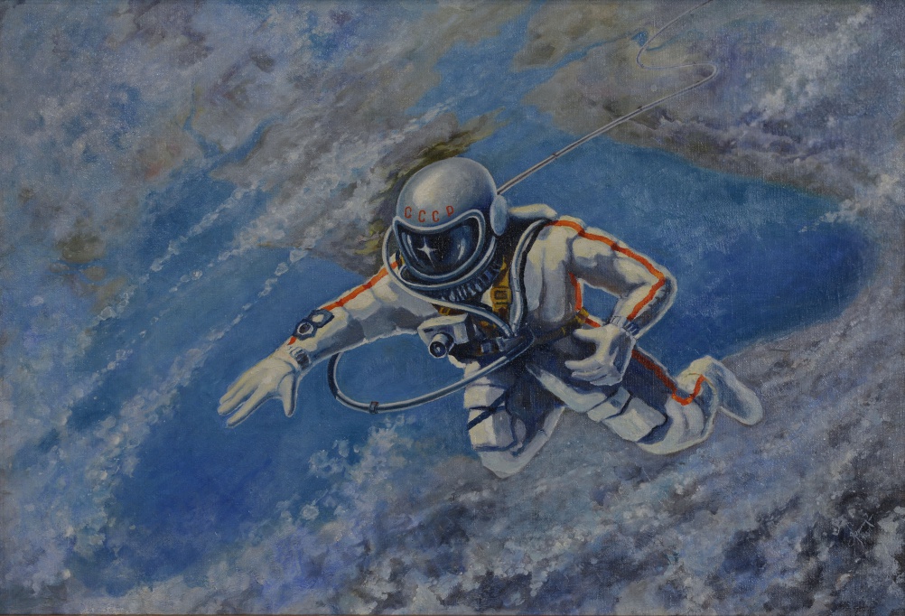 Alexei Leonov, Over the Black Sea, 1973.  The Memorial Museum of Cosmonautics.