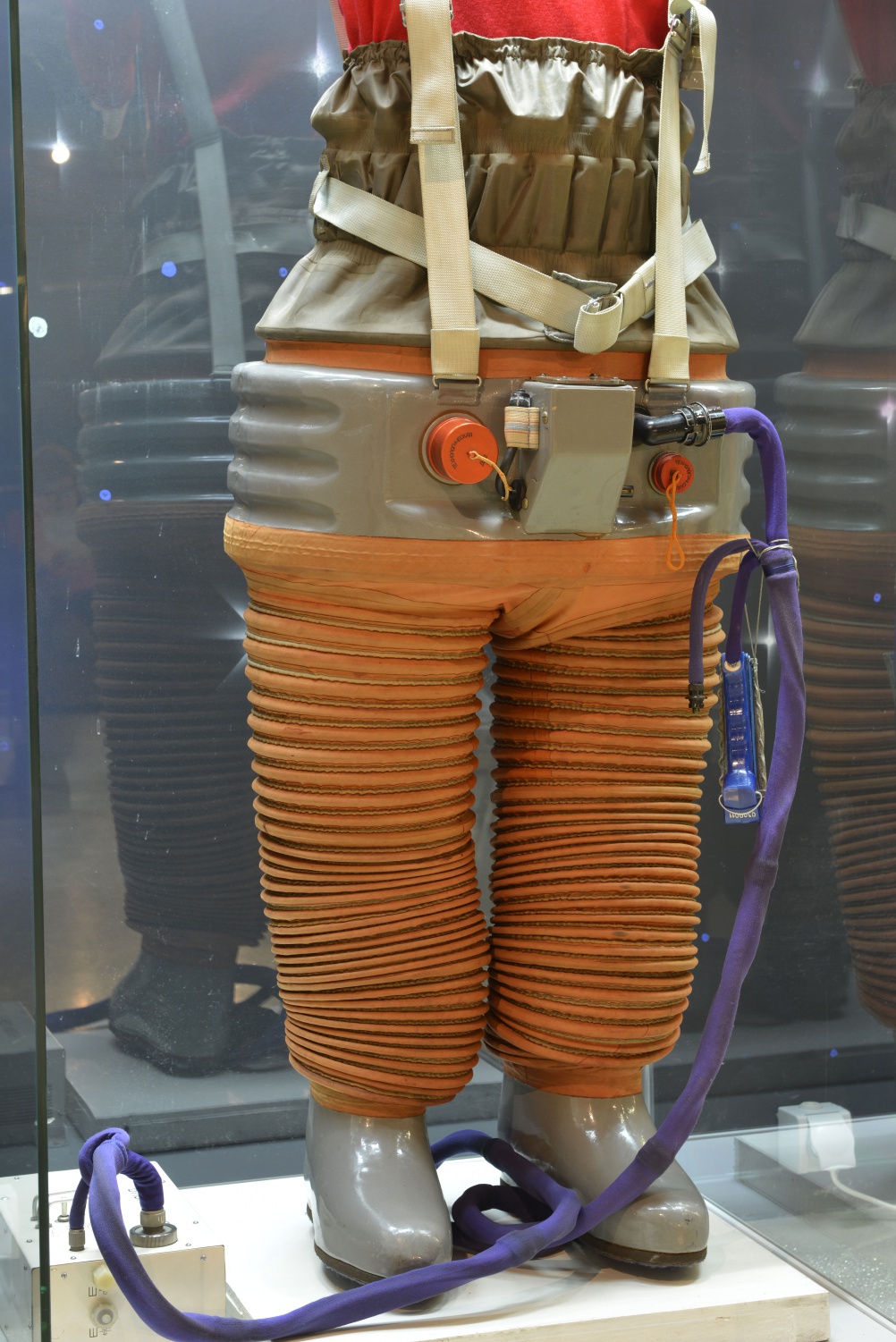 Chibis (Lapwing) Lower Body Negative Pressure Suit, 1971. Memorial Museum of Cosmonautics. Photo, State Museum and Exhibition Centre ROSIZO