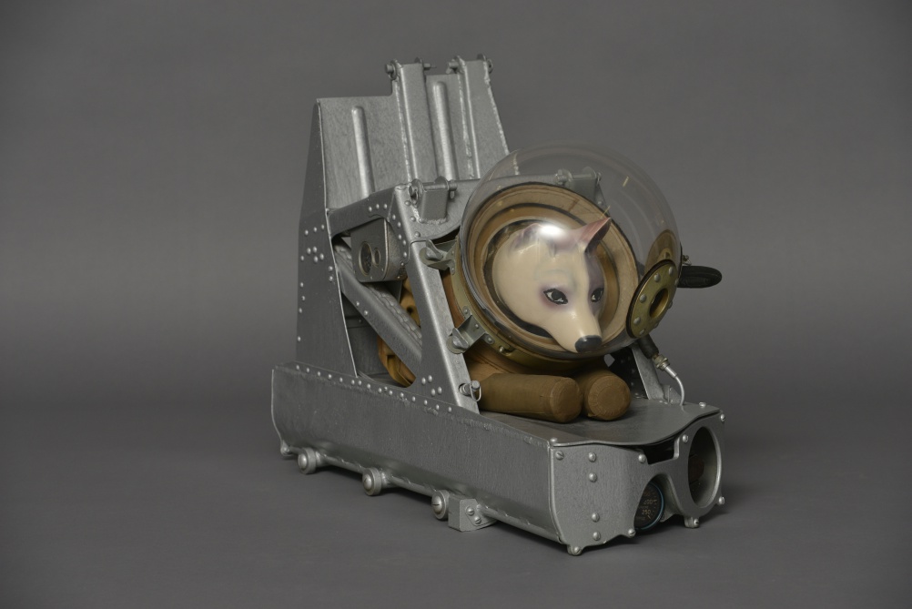 Dog ejector seat and suit, ca. 1955. Zvezda. Photo, State Museum and Exhibition Centre ROSIZO