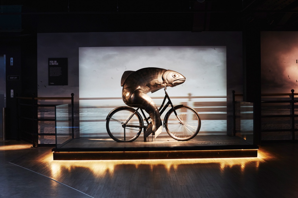 GUINNESS STOREHOUSE fish on a bicyle