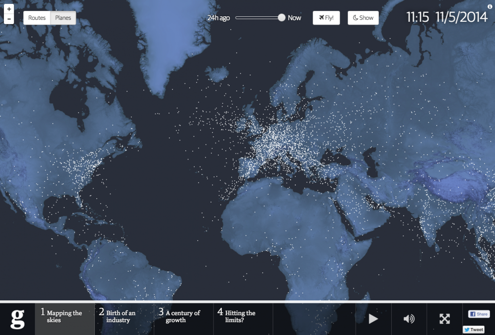 The Guardian's Mapping the Skies project