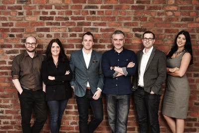 The Market Creative appointments L-R: Stuart Keates, creative artworker, Lauren Thomas, junior account executive, Shaun Watson, account manager, Jeff Dillon, senior art director, James Kay, account manager, Nikita Lewis, business development manager