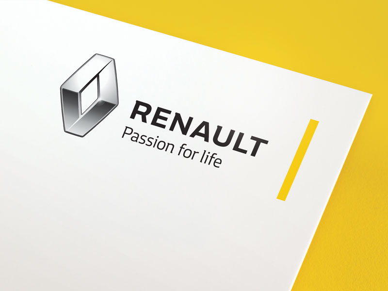 The new Renault corporate identity, introduced last month