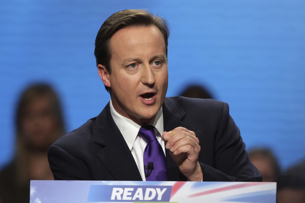 Conservative leader David Cameron