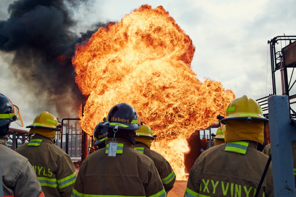 Training exercise for an asteroid impact. Photo by Nick Ballon