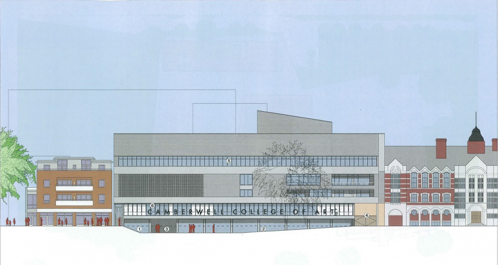 The new entrance