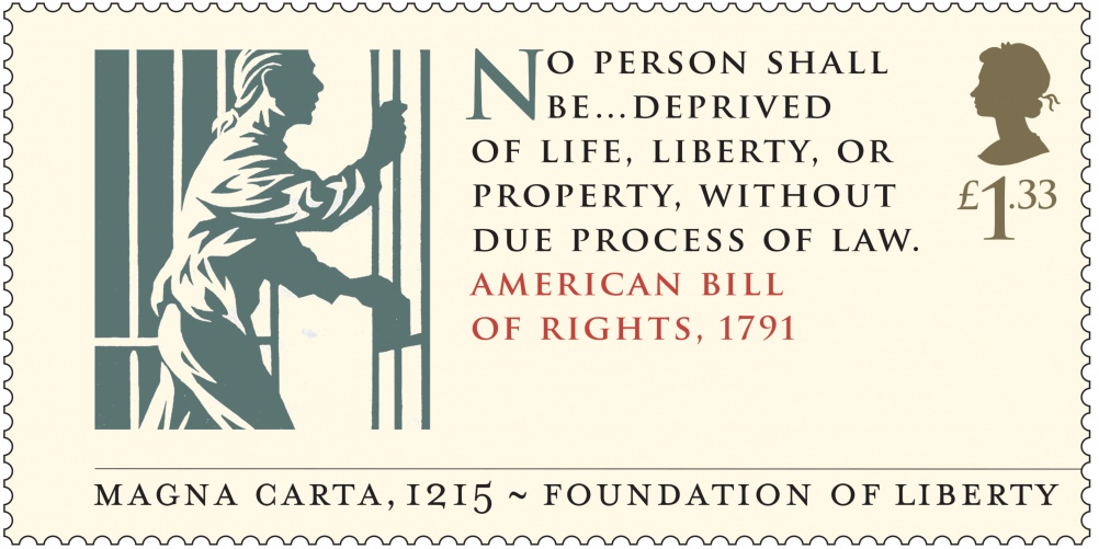 Magna Carta - American Bill of Rights 1791 Stamp 400