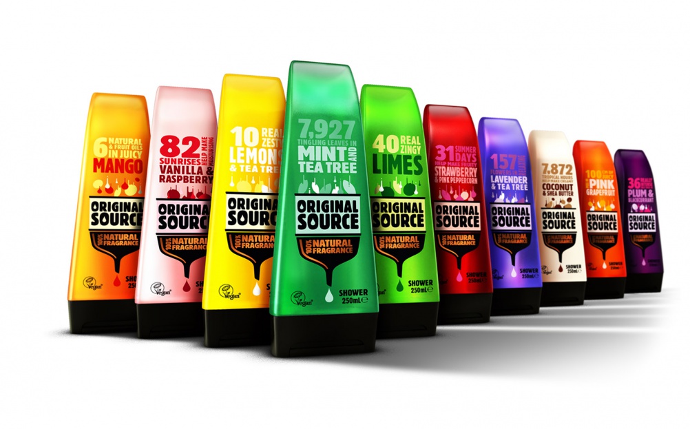 A squeaky clean brand identity for Original Source shower gel Design Week
