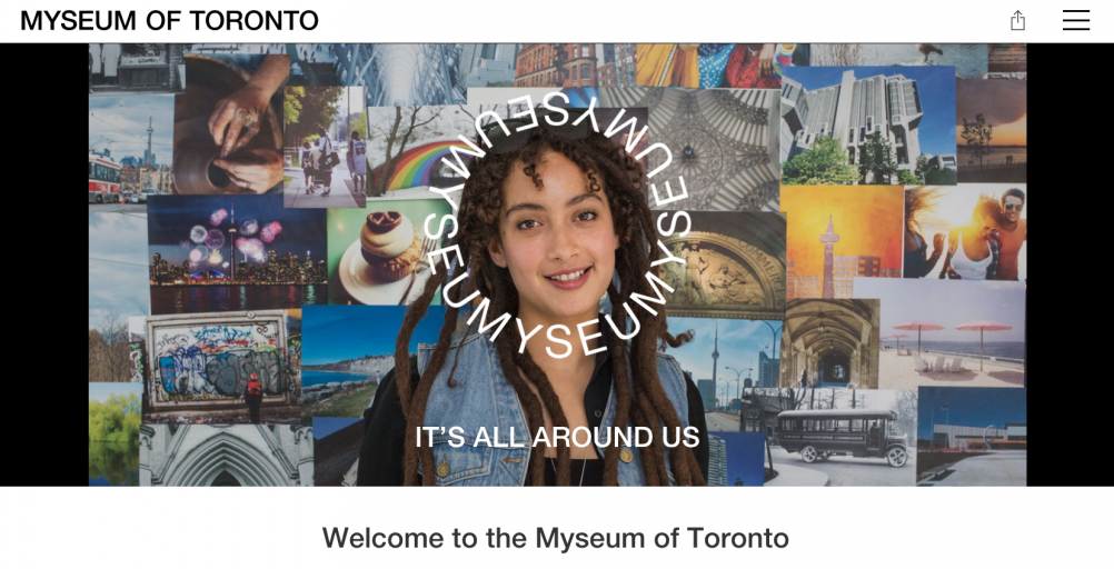 myseumoftoronto.com homepage