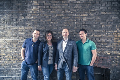 From left to right: Dave Weygang, Caroline Holton, Mark Gallie and Arren Perfetti.