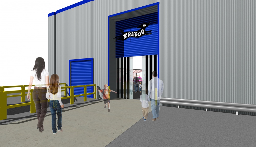 Visualisation of the entrance area