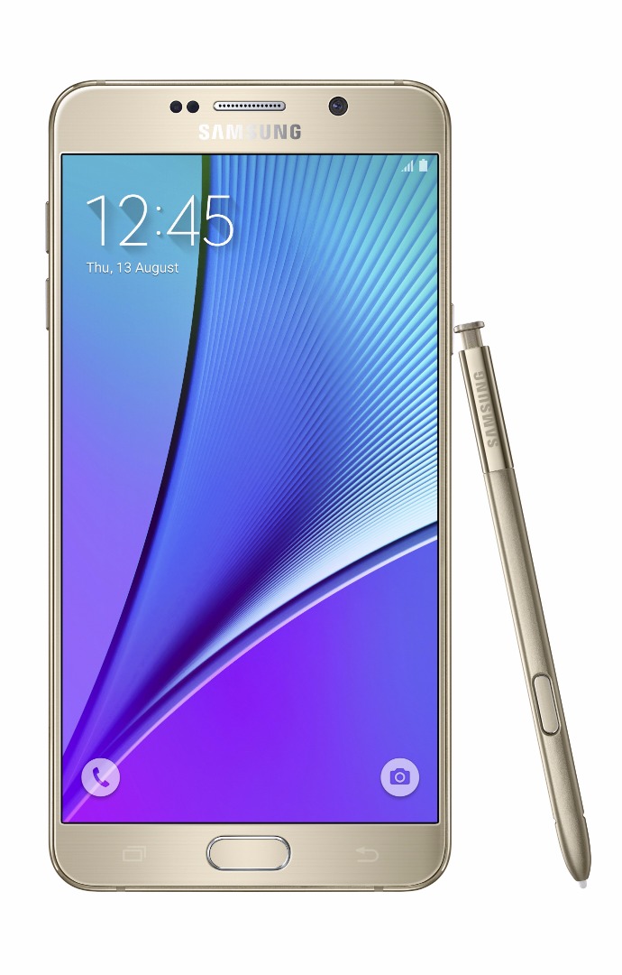 Galaxy-Note5_front-with-spen_Gold-Platinum