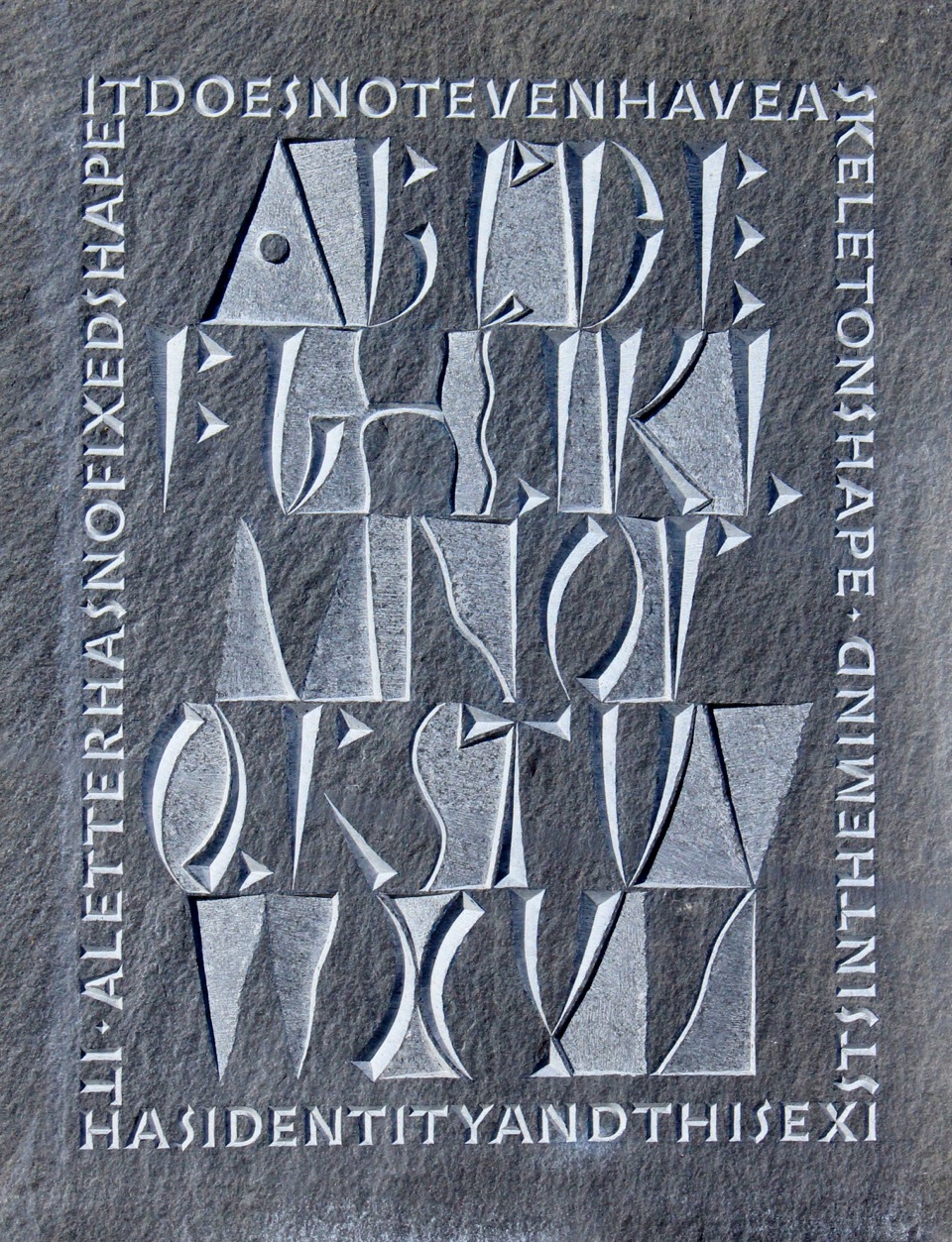 Annet Stirling - Alphabet carving