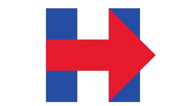 Hillary Clinton's logo, designed by Michael Bierut