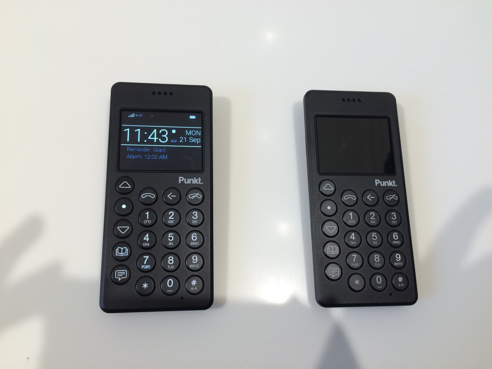 Punkt's MP 01 mobile phone, designed by Jasper Morrison