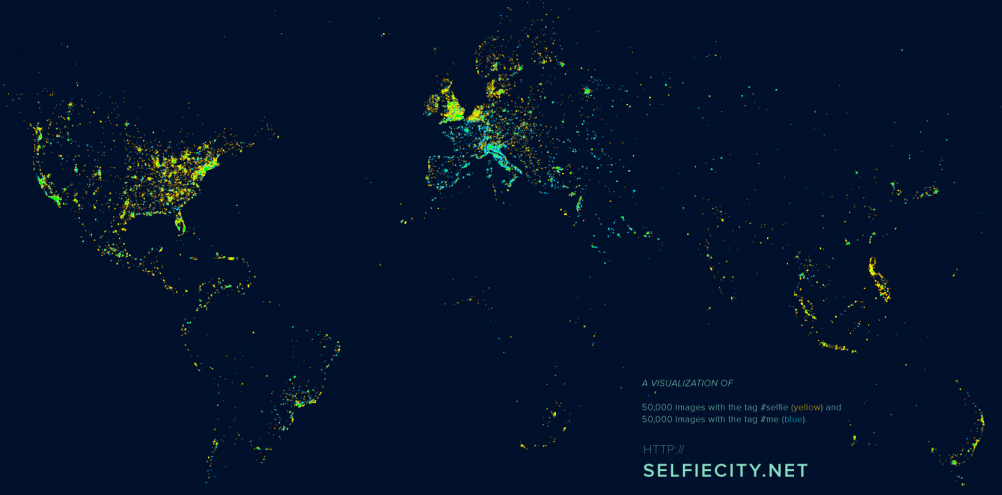 selfiecity hashtag map © selfiecity.net