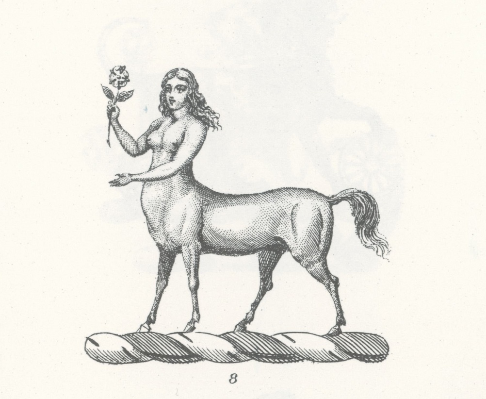 Kentauride symbol, from a Dover illustration book