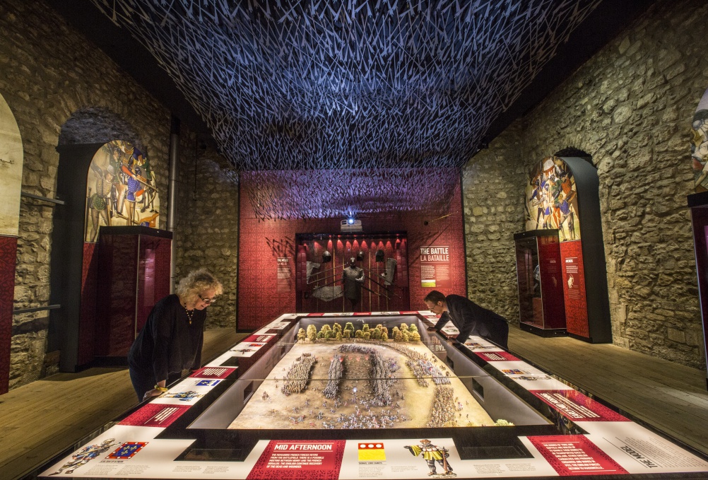 General view of the Agincourt diorama 